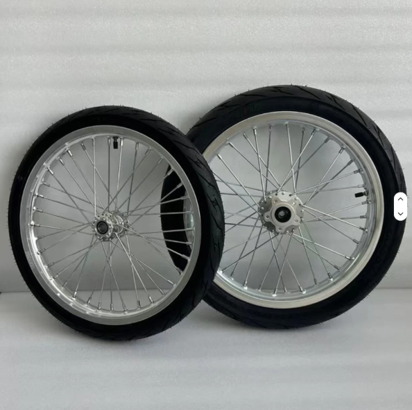 Chrome Thick 17” Supermoto Wheelset For Lbx
