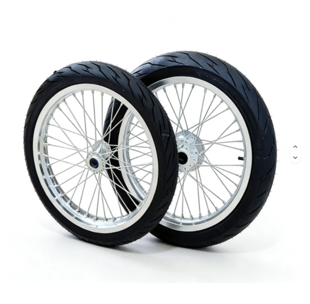 Chrome Thick 17” Supermoto Wheelset For Lbx