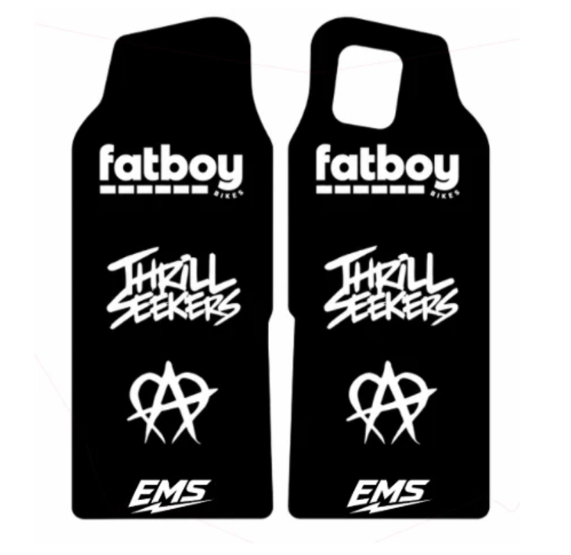 Fat Tire E-bike Fork Guard Decals