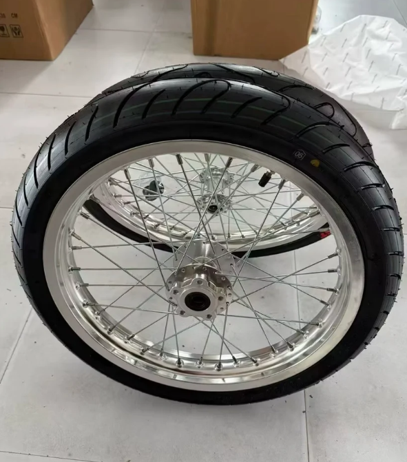 Chrome 17” Supermoto Wheelset for Surron Lbx